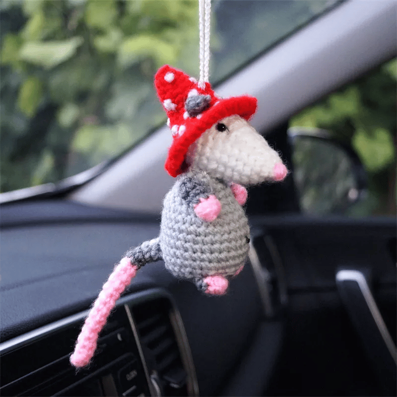 🔥 LETZTER TAG 49 % RABATT – Possum-Autoanhänger (100 % handgestrickt)