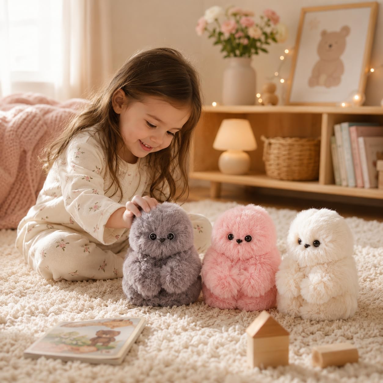 ✨Süße, schüchterne KI-Begleitpuppe als Taschenanhänger und Plüschtier👜 – sie kann singen, den Kopf drehen und sprechen lernen🤖