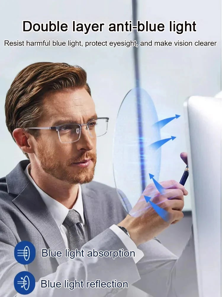 🎁LETZTER TAG DES SALE 49 % RABATT✨Ultraleichte Anti-Blaulicht-Brille für Altersweitsichtigkeit