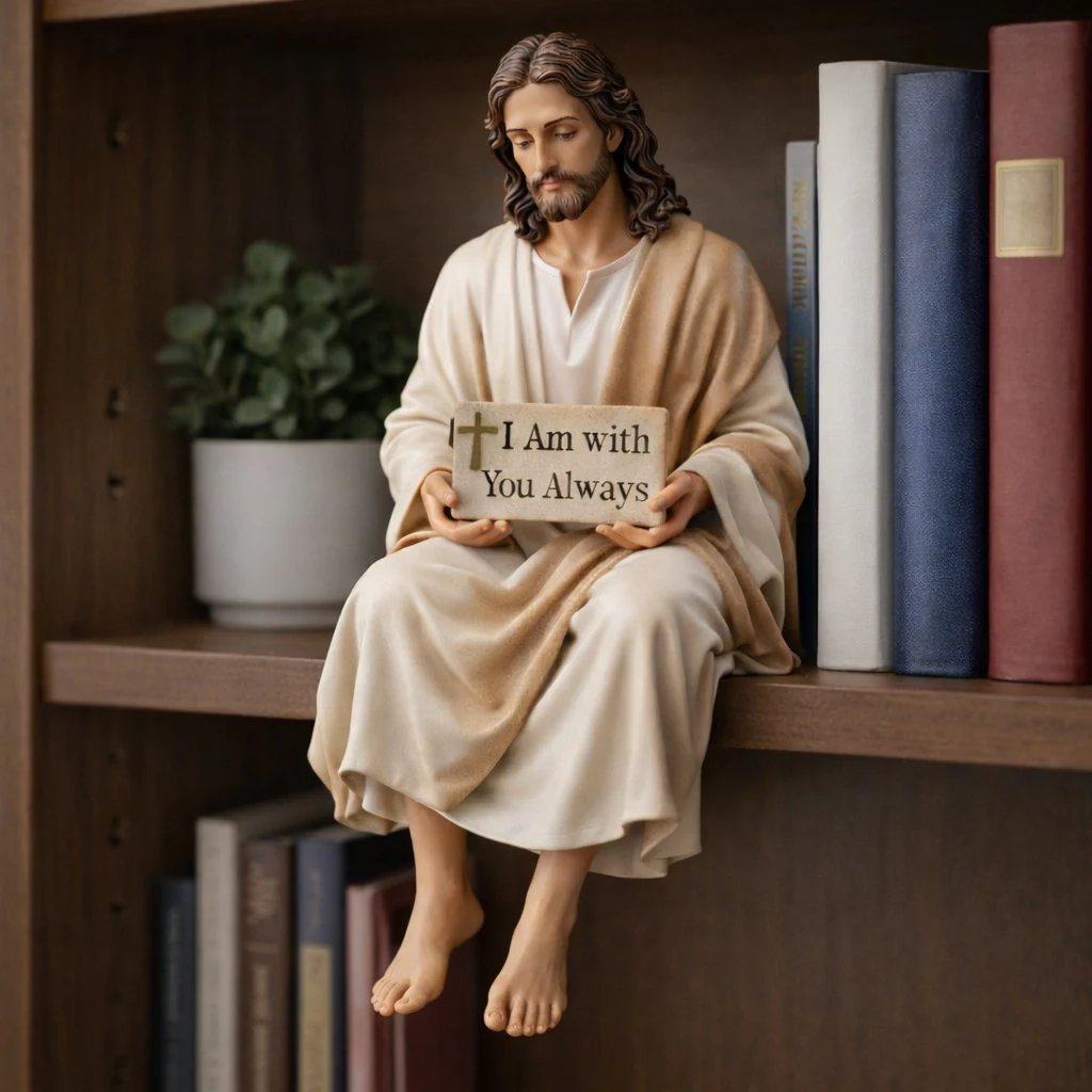 ✨Handgefertigte Jesus-Figur✝️Ruhiger Begleiter für Ihren Schreibtisch🙏