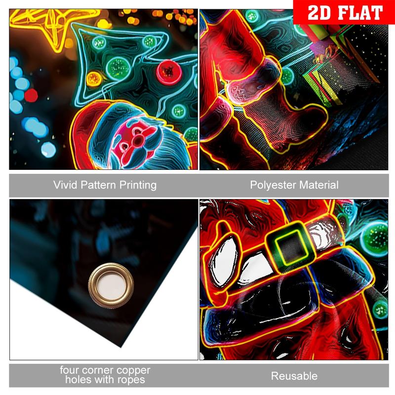 Fluoreszierender Weihnachts-Türbehang Party-Banner