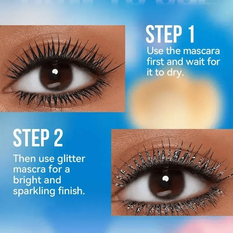 Farbenfrohe Glitzer-Mascara/Colorful Glitter Mascara