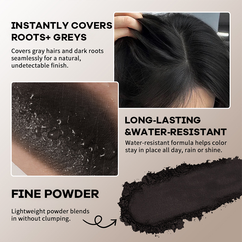 Puder zum sofortigen Ausbessern der Haaransätze & Palette mit Haaransatz-Schattierungen