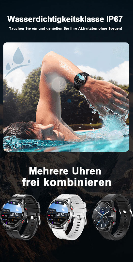 1,28-Zoll-Bildschirm Sport Smartwatch