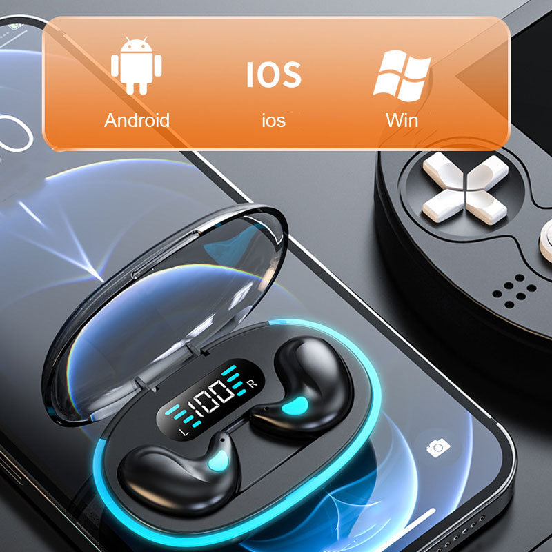 Digital Display Mini Noise Cancelling Bluetooth Kopfhörer