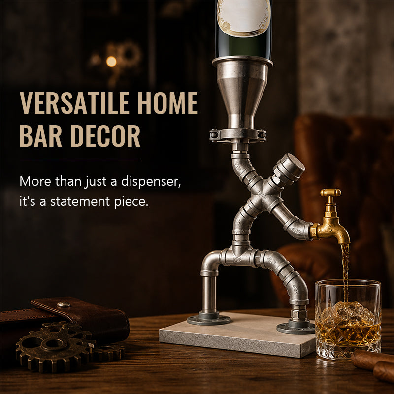 Industrial-Style Schwerkraft-Getränkespender – Dekorativer Getränke-Dispenser für Küche, Theke & Gästebereich