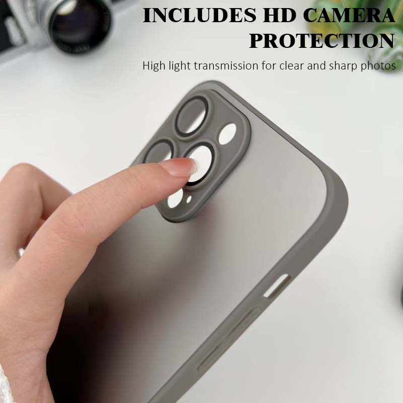 📱 Mattierte Glas-Hülle × HD-Kameraschutzfolie | Rundumschutz, doppelte Eleganz ✨