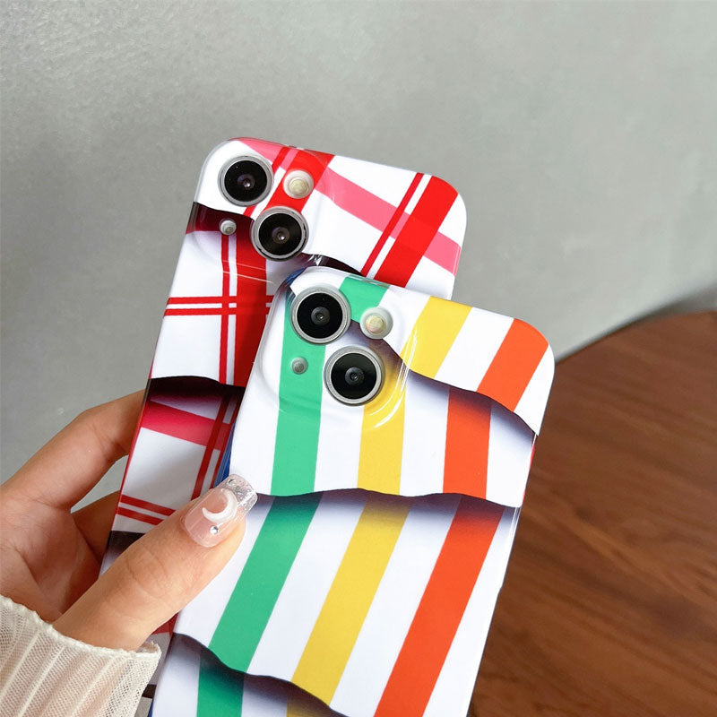 🌈Farbkontrast-Streifenfolie für Handyhülle📱