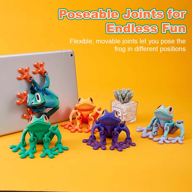 3D-gedruckter magnetischer Frosch-Kühlschrankmagnet