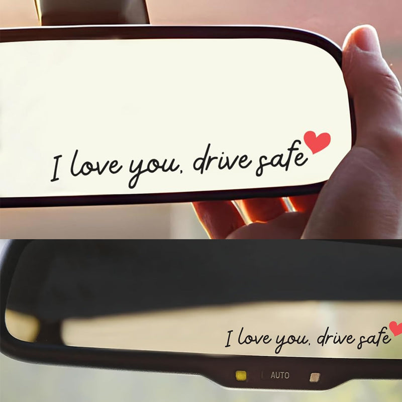 “I Love You Drive Safe“ Mirror stickers/„I Love You Drive Safe“ Autoaufkleber