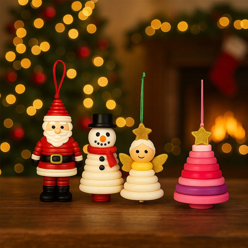☃️ DIY Knopf-Schneemann Schmuckset