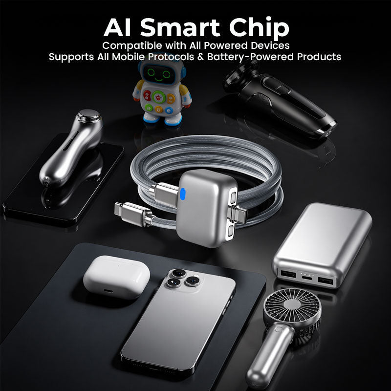 ⚡140W Super-Schnellladegerät mit KI automatischer Abschaltung – USB-C PD3.1 – Intelligenter Batterieschutz – Universell für iPhone, MacBook & Tablets