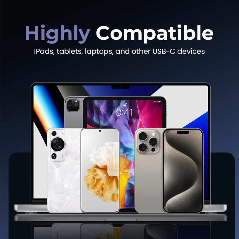 ⚡2-in-1-Ladekabel mit unsichtbarer Halterung – 240-W-Schnellladekabel mit integrierter Handyhalterung