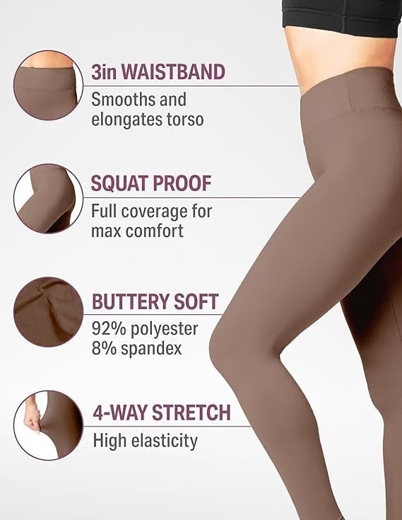 🎁Letzter Tag 49 % Rabatt🔥Hoch taillierte, bauchformende und figurformende Trainingsleggings