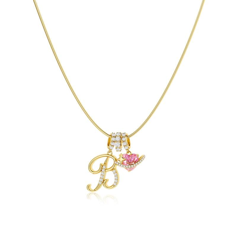 💖 LETZTER TAG – 57 % RABATT ✨ 3-lagige Anhänger-Halsketten mit Initialen A-Z 🎀 | Personalisiert & elegant