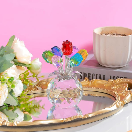 🌈✨ Kristallblumen-Prisma-Vase ✨🌈
