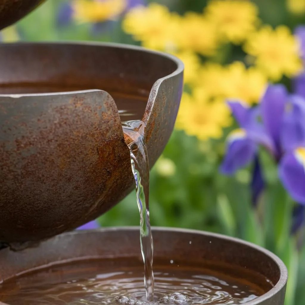 🐦Bring Life Back To Your Garden – 🌿Peaceful Cascading Rain Catcher Bird Bath For Welcoming Garden Wildlife🌿