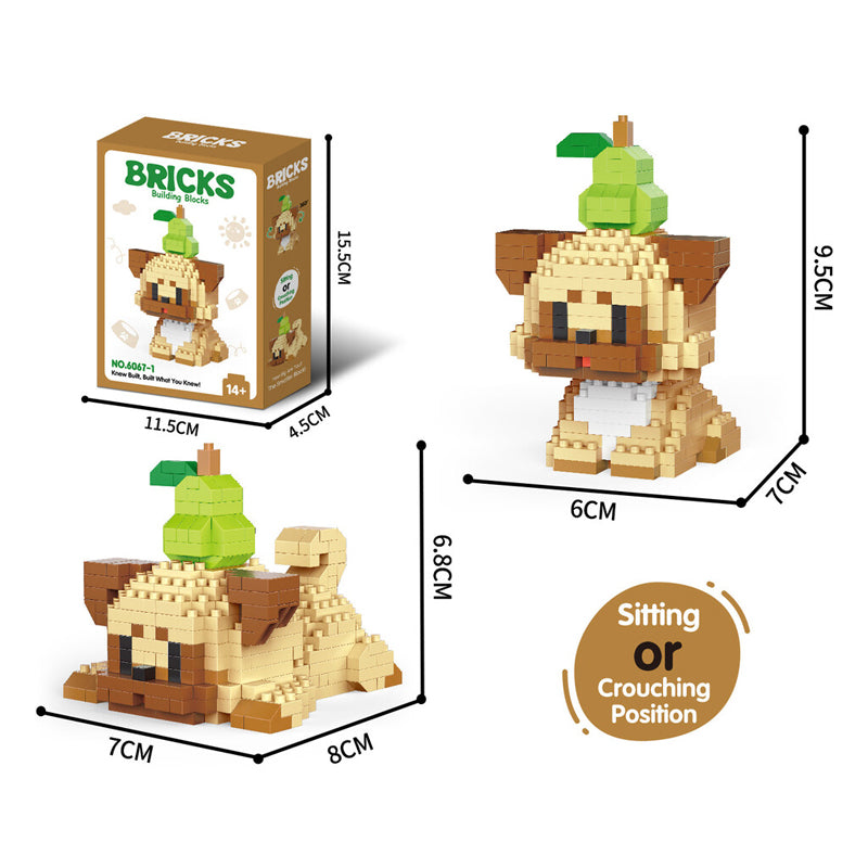 Niedliche Haustier-Mikropartikel-Bausteinmodelle 🐶🐱🧩
