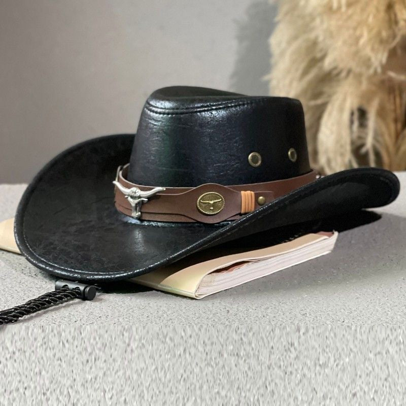🤠 Western-Cowboyhut mit Riffelung