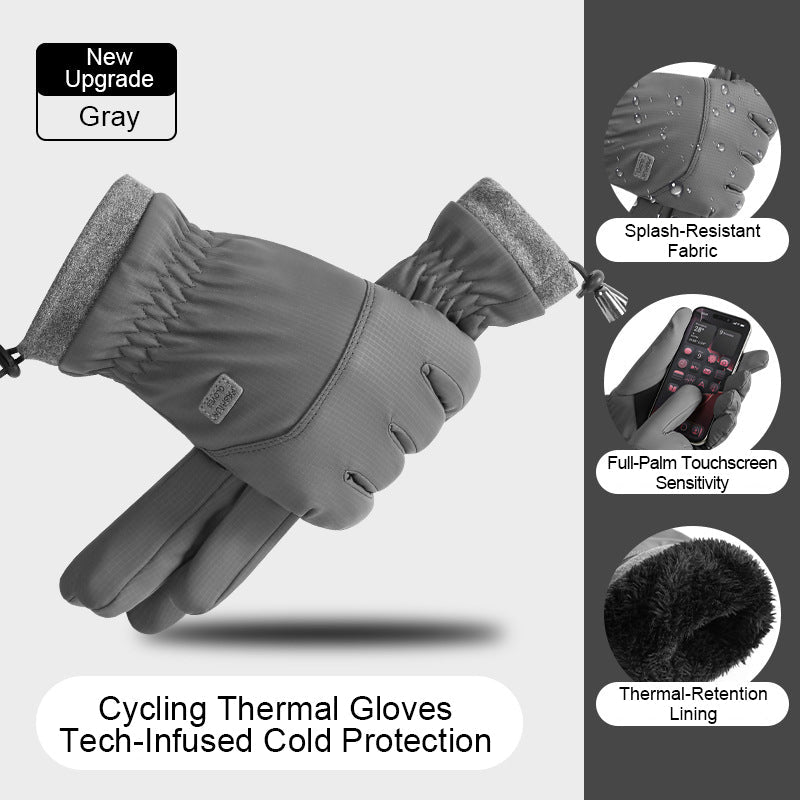Winterhandschuhe mit Fleecefutter, wasserdicht und Touchscreen-fähig