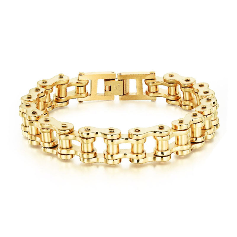 Fahrrad-Titanstahl-Motorradkettenarmband