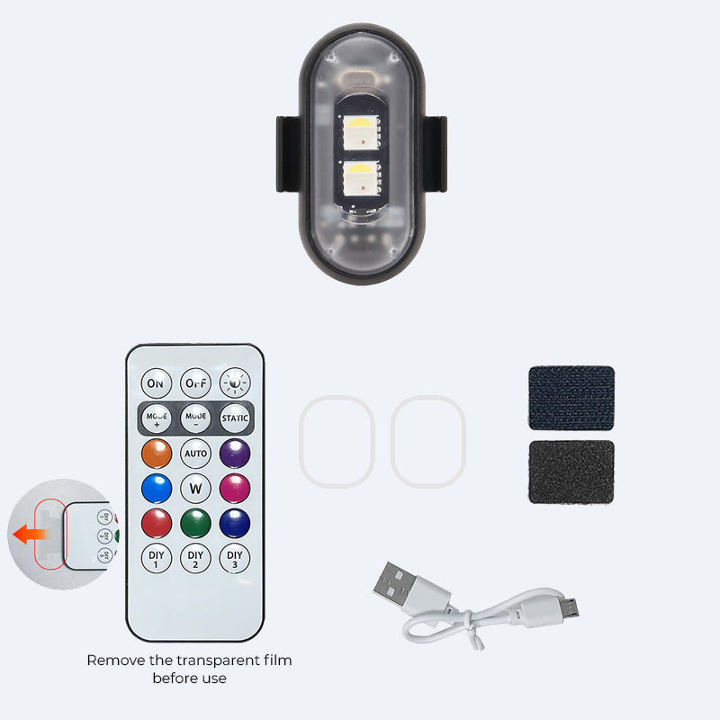 Bunte LED-Innenbeleuchtung für Autos – USB-Aufladung