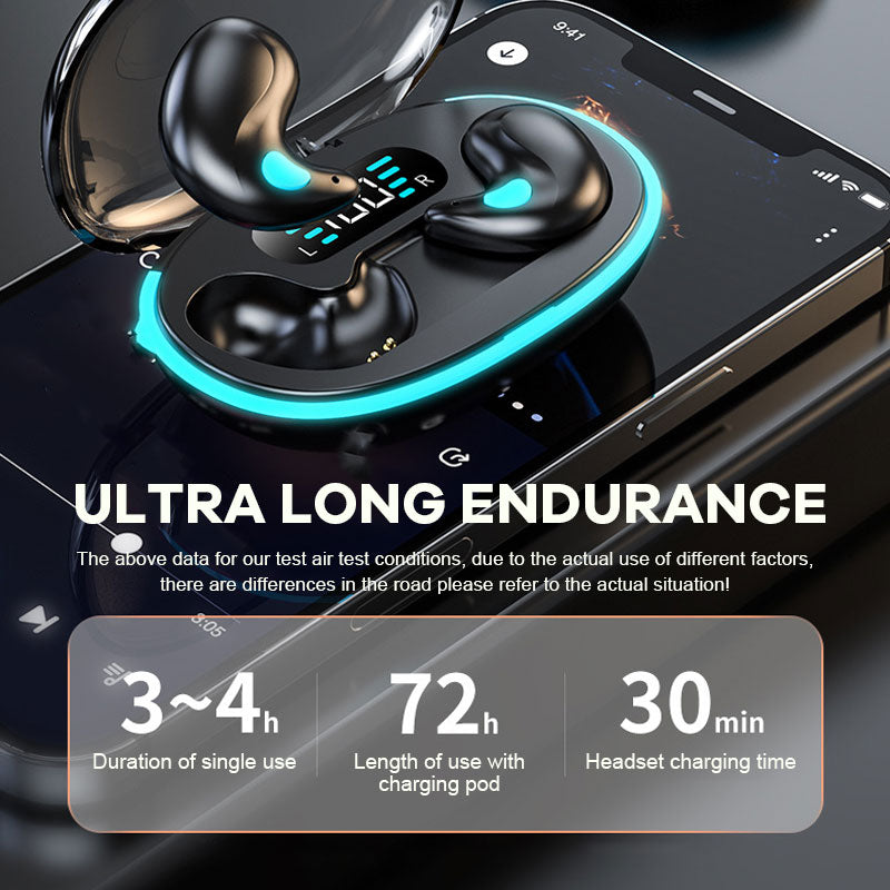 Digital Display Mini Noise Cancelling Bluetooth Kopfhörer