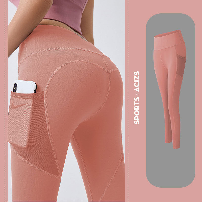 Lauf-Leggings für Hüftstraffung mit Tasche