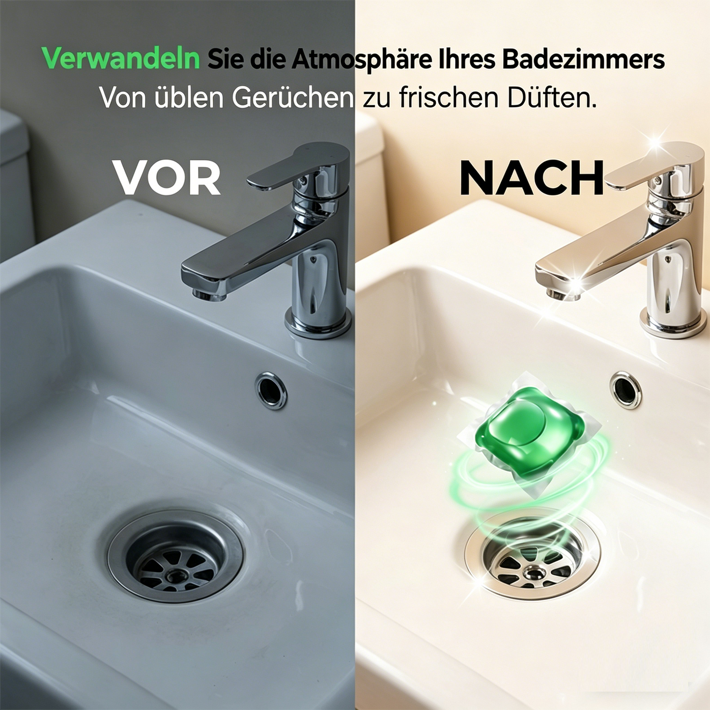 Bio-Enzym-Abfluss-Deodorant-Kapseln