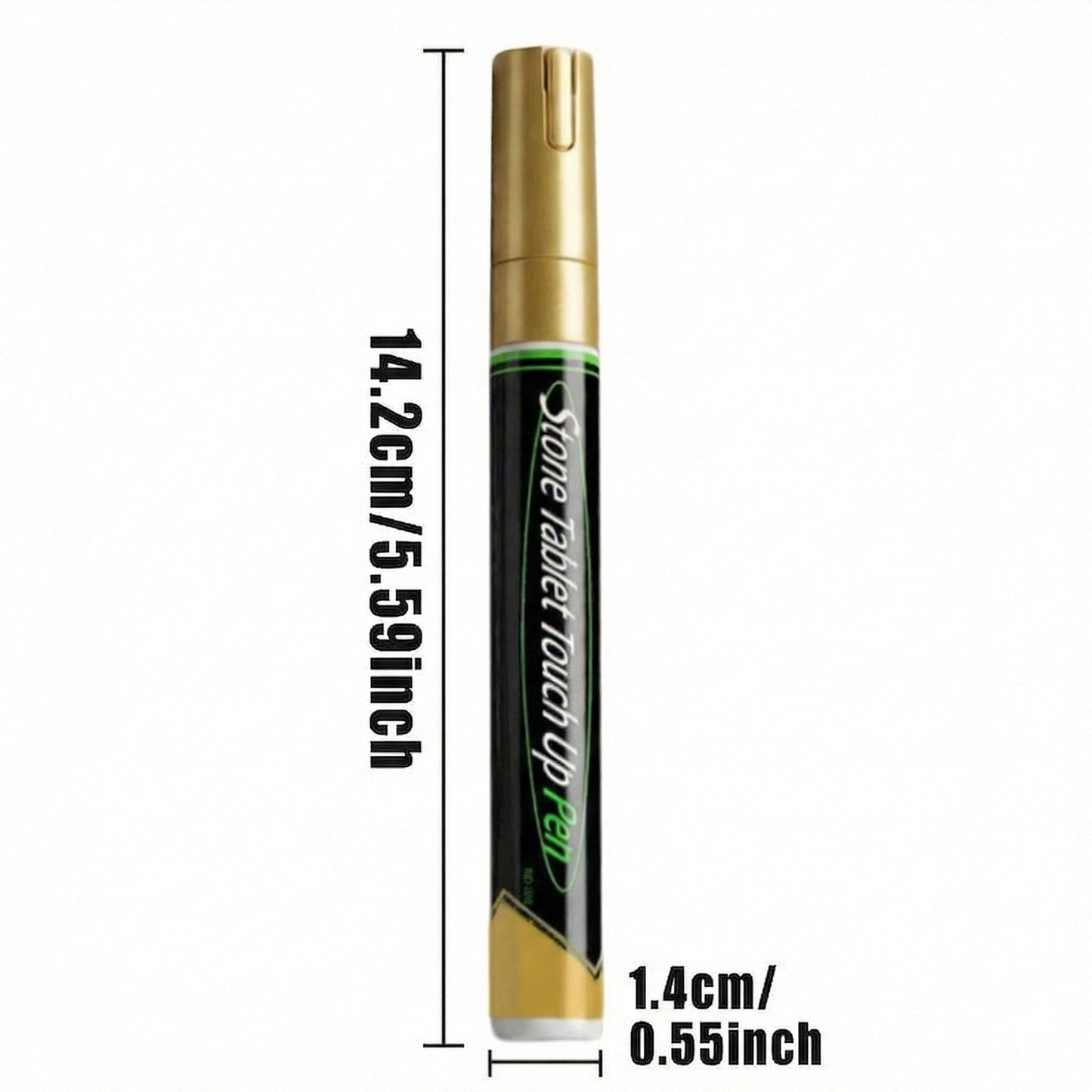 Goldener Markierungsstift für Grabsteine zur Wiederherstellung verblasster Grabinschriften
