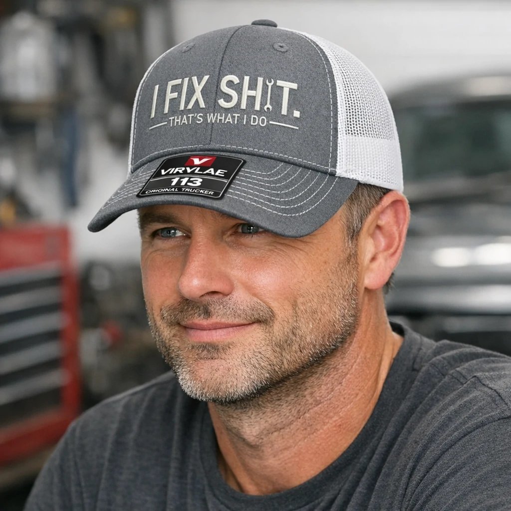 🛠️ LAST CHANCE: 49 % RABATT – „I Fix Shit“-Trucker-Cap – Lustige Mechaniker- & Handwerker-Kappe