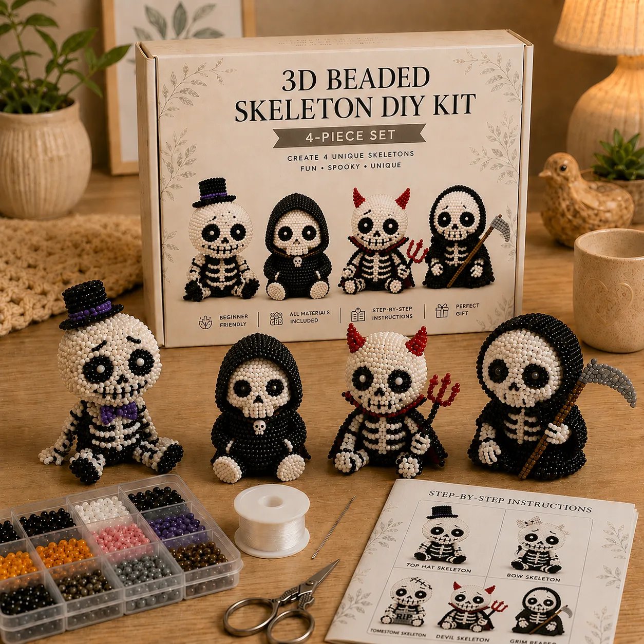 🔥💀 3D-Skelett-Bastelset zum Selbermachen