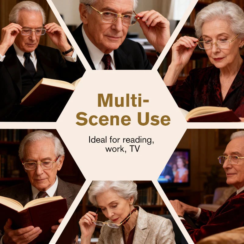 (🎁Letzter Tag 49 % Rabatt)👓Klappbare Lesebrille mit Blaulichtfilter und Etui