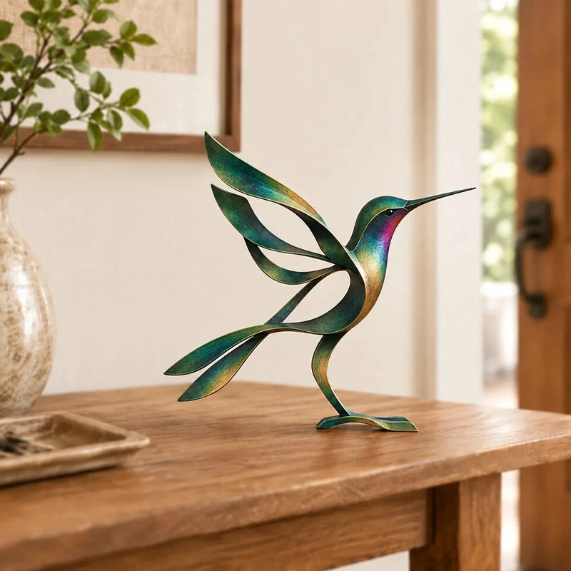 🕊️Elegante und minimalistische Vogelskulptur aus Metall – flüchtige Momente der Leichtigkeit in der Natur!