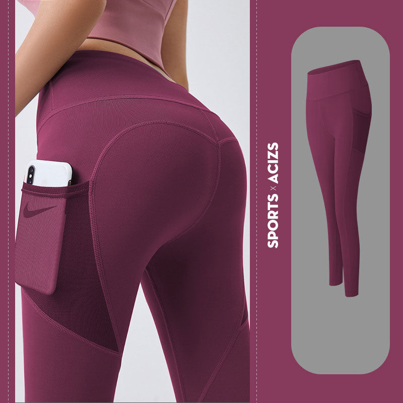Lauf-Leggings für Hüftstraffung mit Tasche
