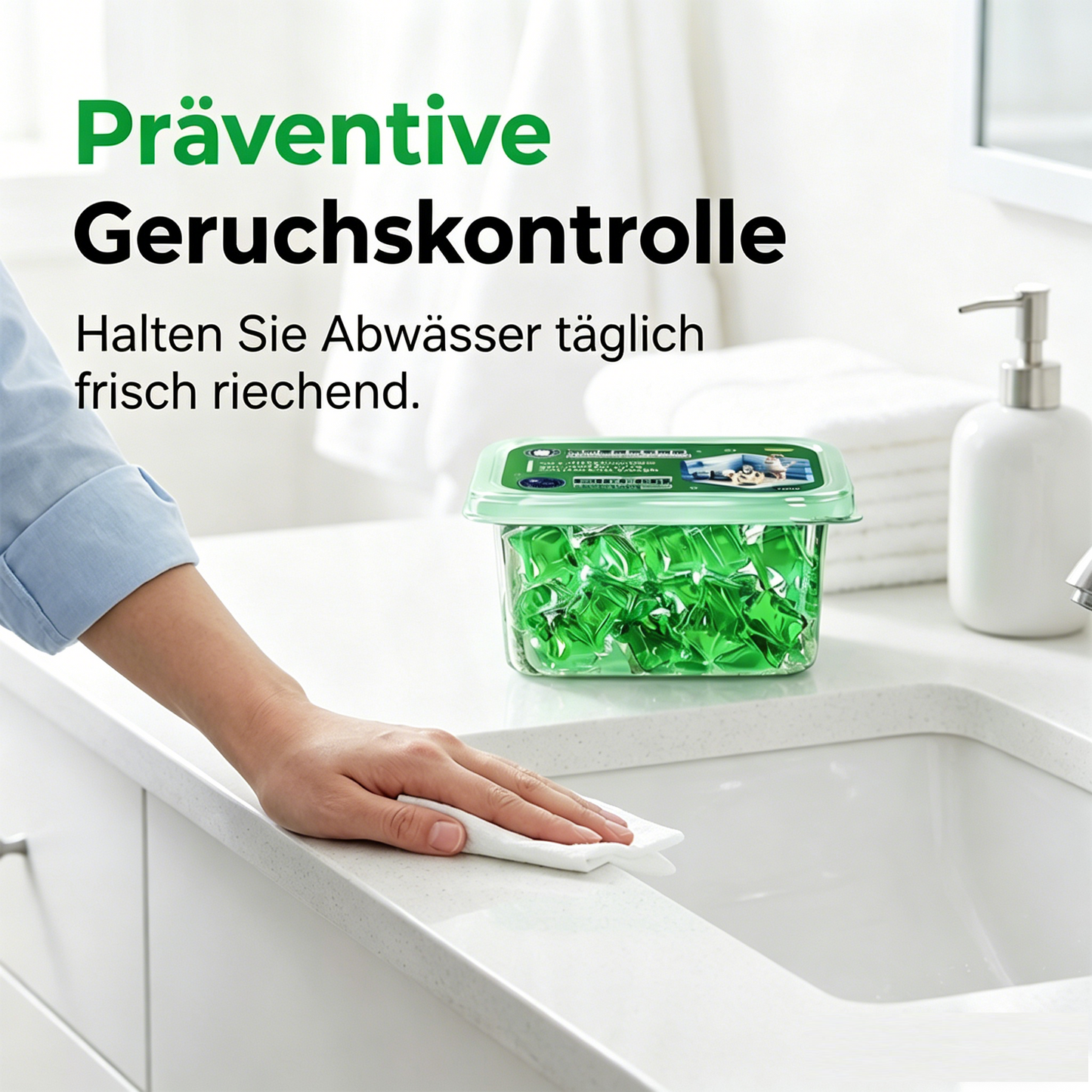 Bio-Enzym-Abfluss-Deodorant-Kapseln