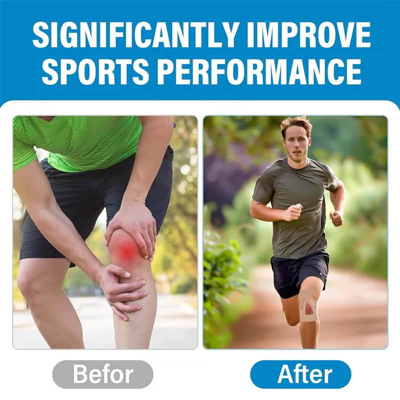 [Knieschoner für den Sport | Atmungsaktive und wasserdichte, vorgeschnittene Bänder]
