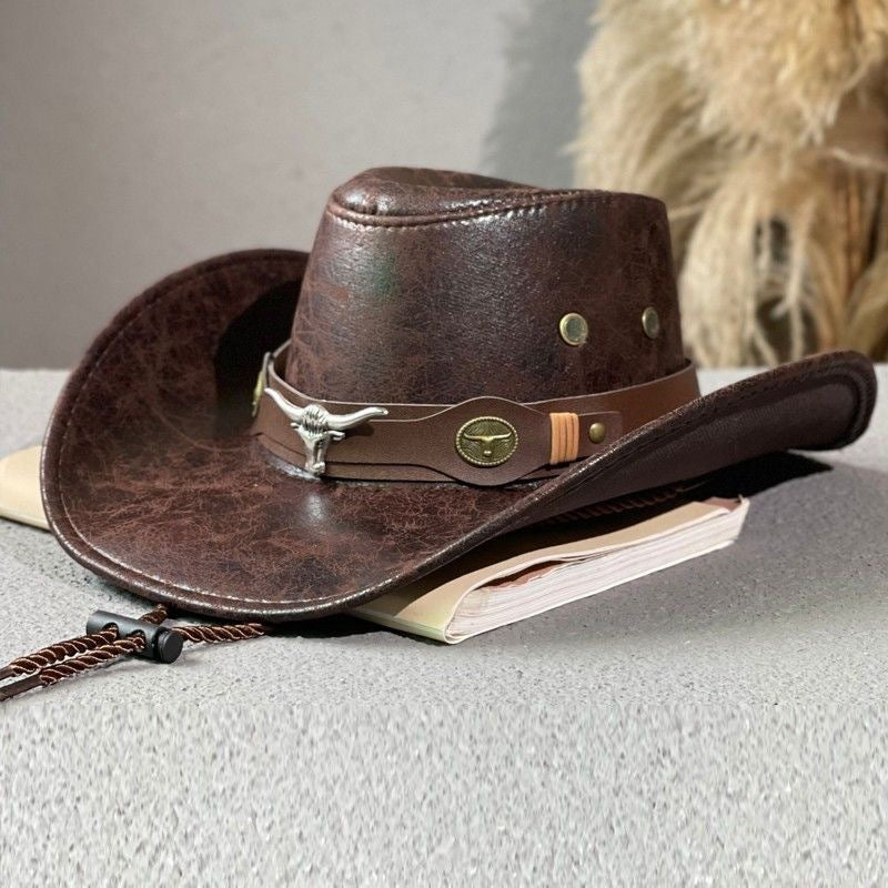 🤠 Western-Cowboyhut mit Riffelung