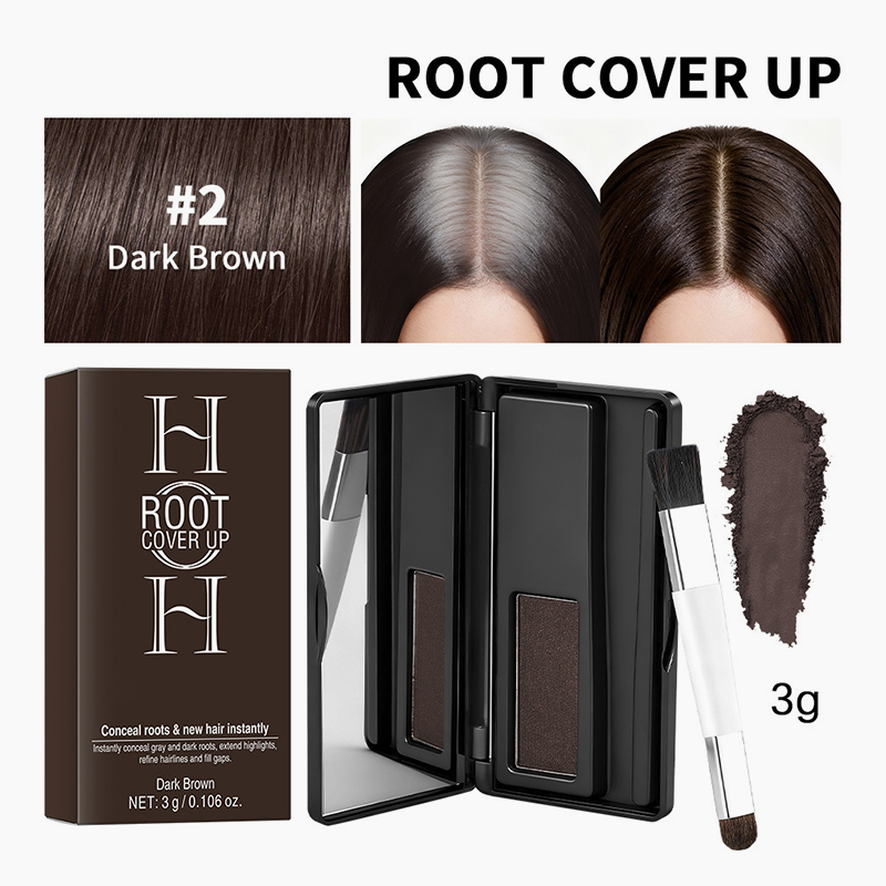 Puder zum sofortigen Ausbessern der Haaransätze & Palette mit Haaransatz-Schattierungen