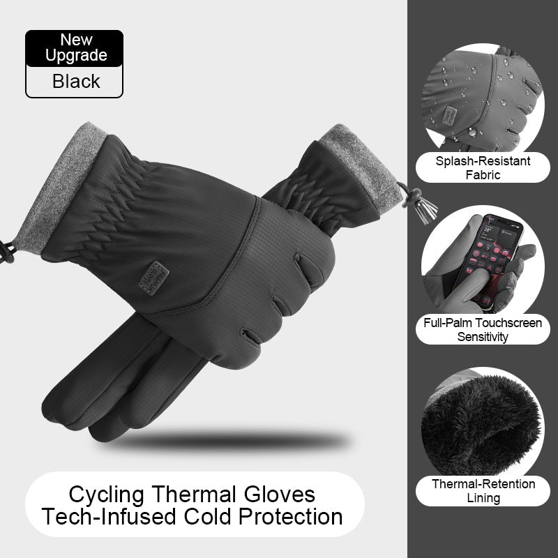 Winterhandschuhe mit Fleecefutter, wasserdicht und Touchscreen-fähig