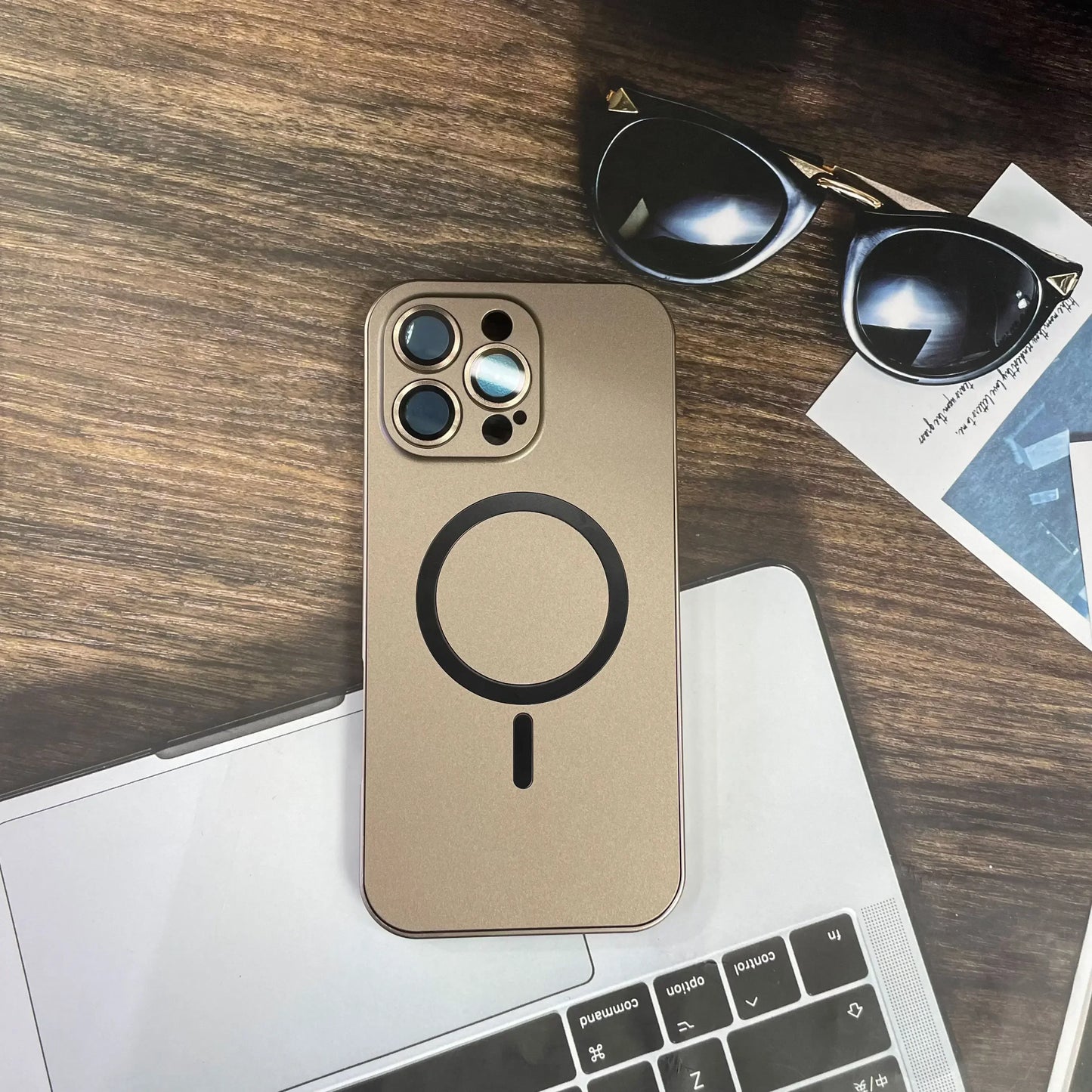 Einfache magnetische Handyhülle aus Metall für das iPhone
