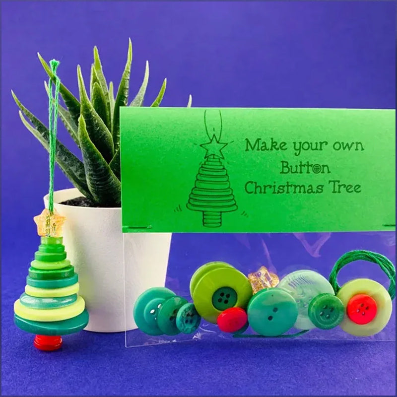 ☃️ DIY Knopf-Schneemann Schmuckset