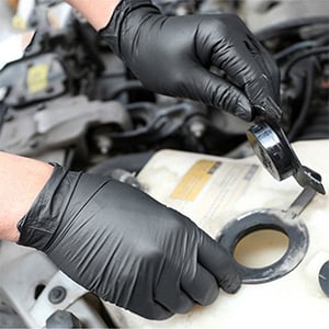 100/50 Stück schwarze Einweghandschuhe aus Nitril