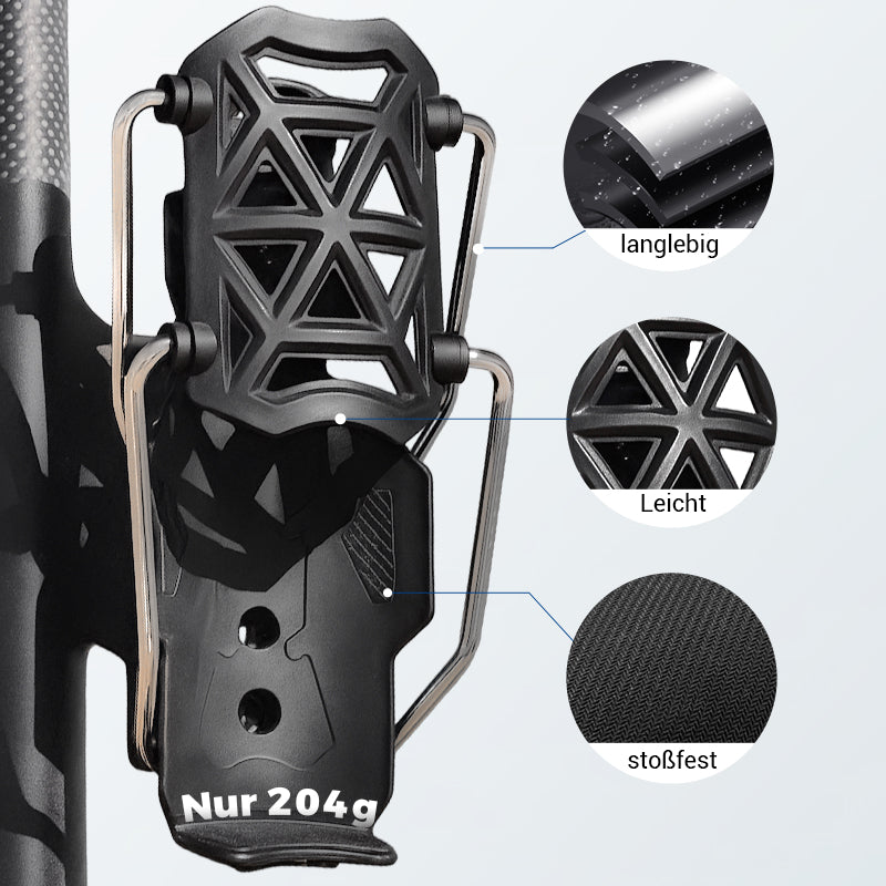 🧴 Adaptiver Flaschenhalter für Radfahrer – Universelle Passform, Robuste Konstruktion