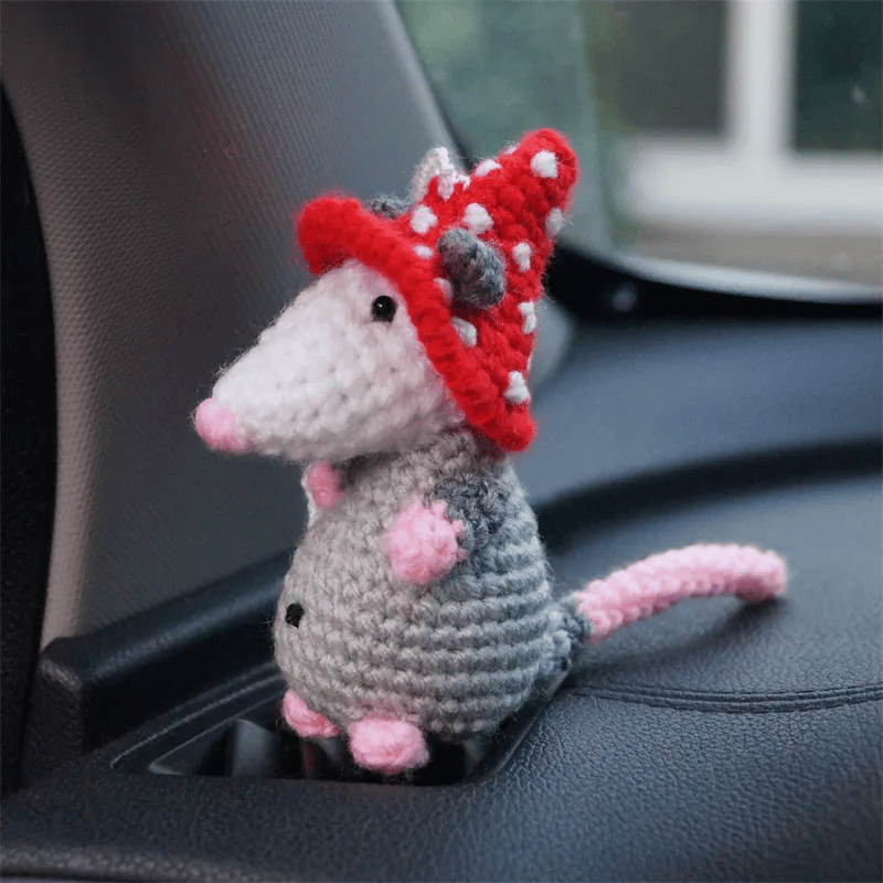 🔥 LETZTER TAG 49 % RABATT – Possum-Autoanhänger (100 % handgestrickt)