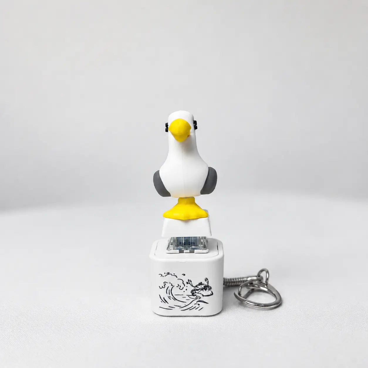 Seagull MINE! Schlüsselanhänger mit Knopf – Echtes Geräusch & LED-Licht