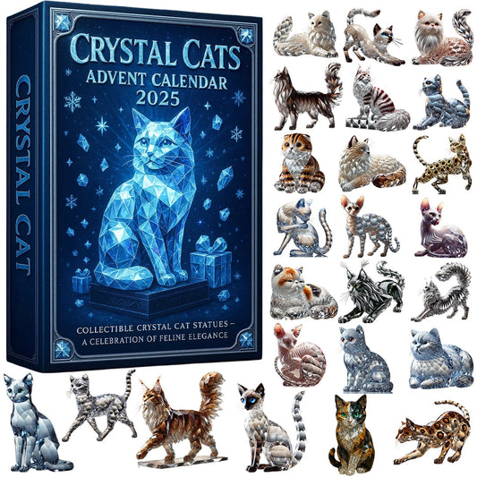 🌲Weihnachtsgeschenk – Kristallkatzen-Adventskalender 2025