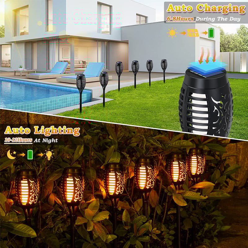 🔥2025 Solar-Fackeln – Flackernde Flamme für Outdoor-Dekoration
