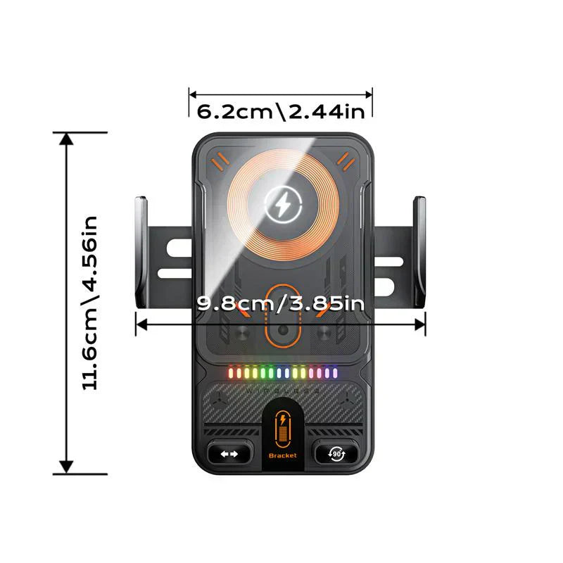 🔥HEISSER VERKAUF 50 % RABATT🎁⚡Über 50.000 verkauft! 📱Intelligenter 2-in-1-Autohalter für Mobiltelefone mit Drehfunktion und kabellosem Ladegerät⚡