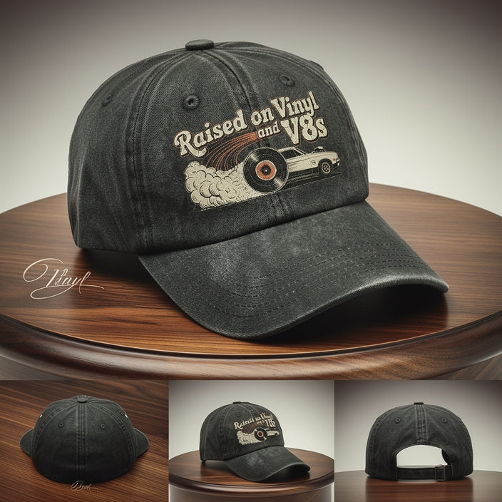 "Aufgewachsen mit Schallplatten und V8-Motoren" Die Gearhead Classic-Kappe